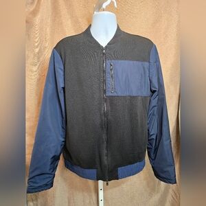 #224 HUGO BOSS Skiles 06 Mixed Media Bomber Jacket Size L